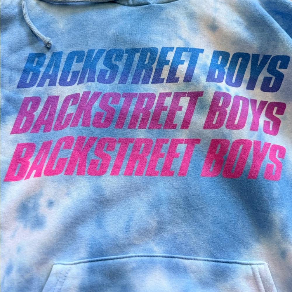 Rare Aviator Nation Blue Tie-Dye Backstreet Boys Graphic Hoodie - Picture 6 of 6